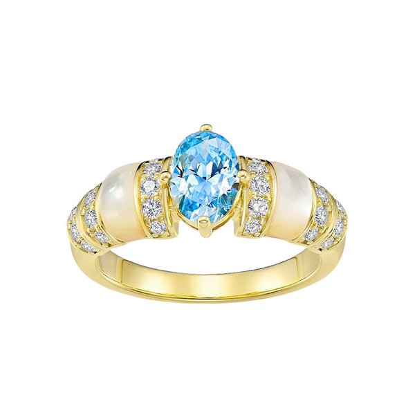 Oval Cut Paraiba Cocktail Ring